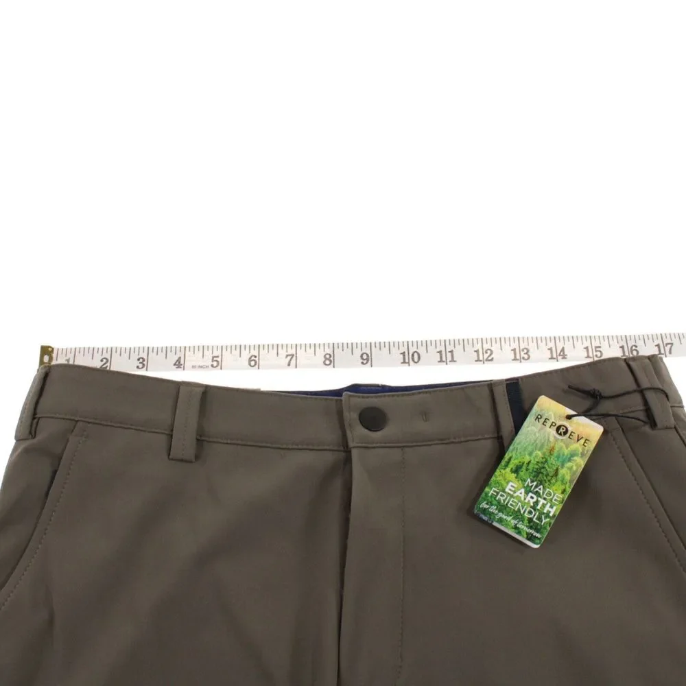 Meyer NWT Chinos / Casual Pants Size 50 34 US Solid Brownish Green Cotton Blend - Picture 8 of 11